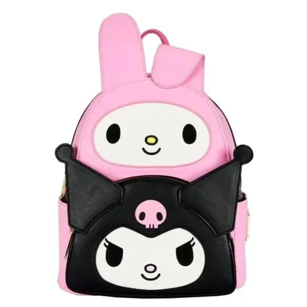 Loungefly My Melody and Kuromi Double Pocket Cosplay‎ Mini Backpack